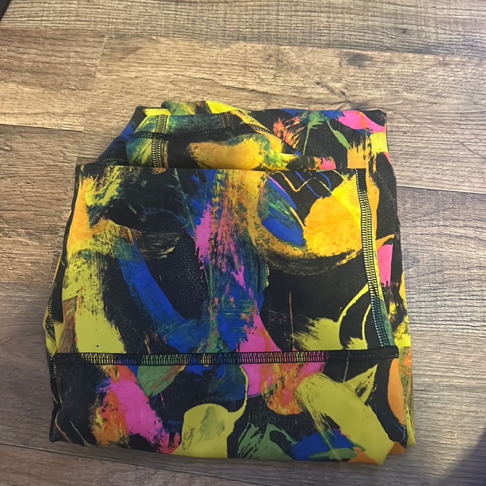 Size 12 Multi color Lululemon leggings.